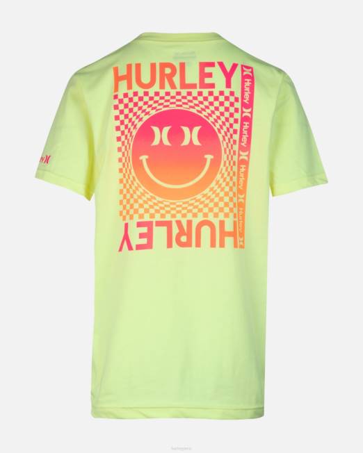 niños Hurley brezo con toque de limón camiseta a cuadros sonriente ropa 8L2D609